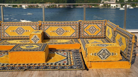 8 Thickness U Sofa Set, Floor Cushions, Moroccan Sofa Set, Arabic Jalsa Seating 8 Thickness U Sofa Set, Floor Cushions, Moroccan Sofa Set, Arabic Jalsa Seating