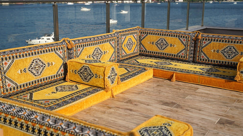 8 Thickness U Sofa Set, Floor Cushions, Moroccan Sofa Set, Arabic Jalsa Seating 8 Thickness U Sofa Set, Floor Cushions, Moroccan Sofa Set, Arabic Jalsa Seating