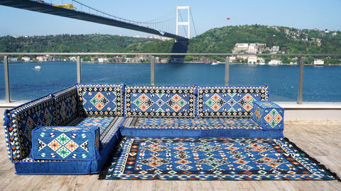 L Shaped Floor Sofa, Arabic Floor Seating Set, Turkish Floor Seating L Shaped Floor Sofa, Arabic Floor Seating Set, Turkish Floor Seating