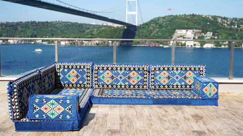 L Shaped Floor Sofa, Arabic Floor Seating Set, Turkish Floor Seating L Shaped Floor Sofa, Arabic Floor Seating Set, Turkish Floor Seating