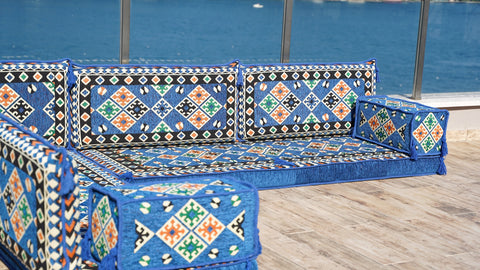L Shaped Floor Sofa, Arabic Floor Seating Set, Turkish Floor Seating L Shaped Floor Sofa, Arabic Floor Seating Set, Turkish Floor Seating