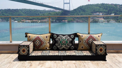 Loveseat Sofa, Arabic Majlis Seating, Turkish Sofa Loveseat Sofa, Arabic Majlis Seating, Turkish Sofa