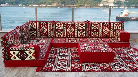 L Shaped Floor Cushions, Floor Sofas, Turkish Sofa Set L Shaped Floor Cushions, Floor Sofas, Turkish Sofa Set