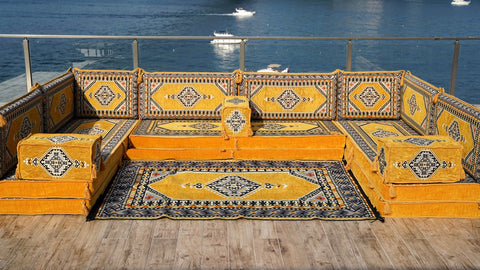 8 Thickness U Sofa Set, Floor Cushions, Moroccan Sofa Set, Arabic Jalsa Seating 8 Thickness U Sofa Set, Floor Cushions, Moroccan Sofa Set, Arabic Jalsa Seating