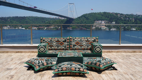 8 Thickness Single Seating Sofa, Arabic Sofa, Floor Cushions Set