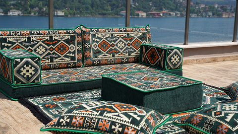 8 Thickness Single Seating Sofa, Arabic Sofa, Floor Cushions Set