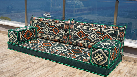 8 Thickness Single Seating Sofa, Arabic Sofa, Floor Cushions Set