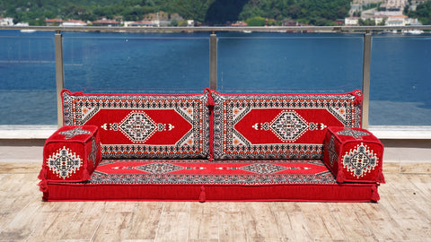 Loveseat Sofa, Arabic Majlis, Turkish Sitting Pillows