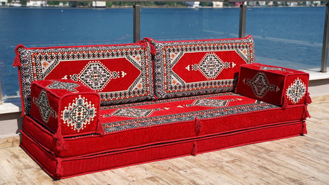 8 Thickness Single Seating Sofa, Floor Seating Sofa, Arabic Jalsa Set