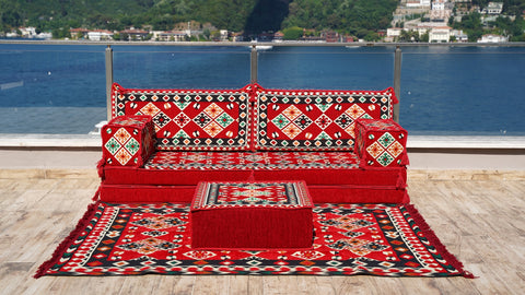 Single Sofa Set, Arabic Majlis Seating Set, Handmade Arabic Sofa