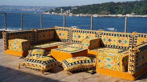 8 Thickness U Sofa Set, Floor Seating Sofa, Moroccan Sofa Set, Majlis Sofa Set