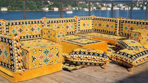8 Thickness U Sofa Set, Floor Seating Sofa, Moroccan Sofa Set, Majlis Sofa Set