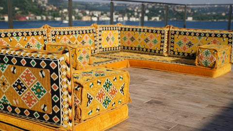 8 Thickness U Sofa Set, Floor Seating Sofa, Moroccan Sofa Set, Majlis Sofa Set