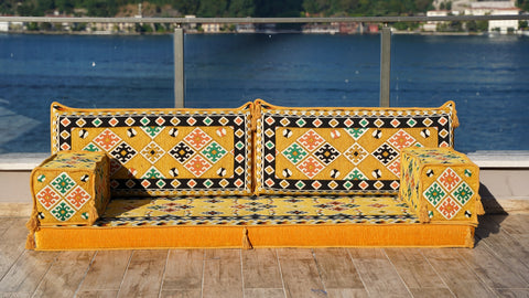 Loveseat Sofa, Floor Seating, Arabic Jalsa Set