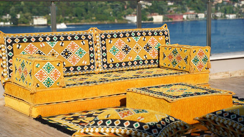 Single Sofa Set, Arabic Majlis Set, Arabic Floor Seating