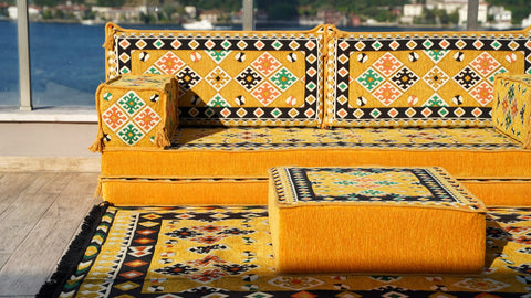 Single Sofa Set, Arabic Majlis Set, Arabic Floor Seating