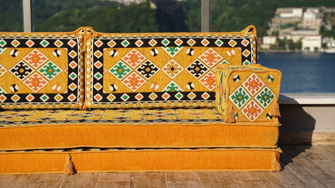 8 Thickness Loveseat, Floor Seating, Arabic Jalsa Set