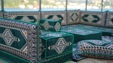 8 Thickness U Sofa Set, Turkish Seating Set, Moroccan Sofa, Arabic Floor Seating