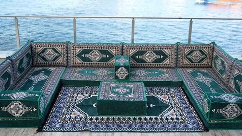 8 Thickness U Sofa Set, Turkish Seating Set, Moroccan Sofa, Arabic Floor Seating