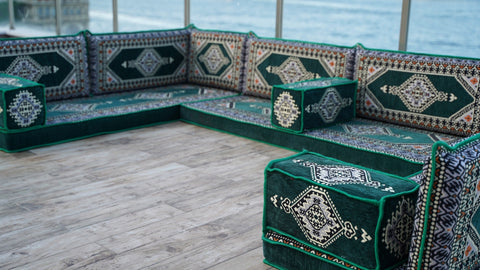 8 Thickness U Sofa Set, Turkish Seating Set, Moroccan Sofa, Arabic Floor Seating