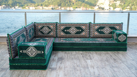 8 Thickness L Shape Sofa, Floor Sofa, Floor Seating Set, Majlis Sofa, Arabic Jalsa