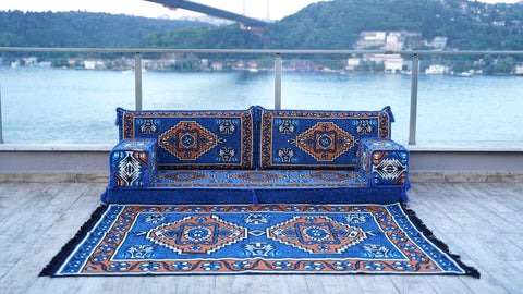 Arabic Sofa, Single Sofa Set, Moroccan Sofa, Floor Cushions