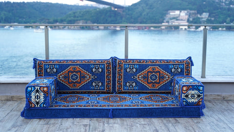 Arabic Sofa, Single Sofa Set, Moroccan Sofa, Floor Cushions