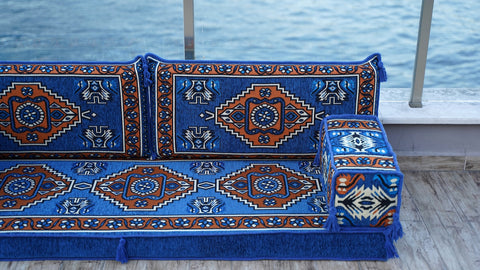 Loveseat Sofa, Moroccan Sofa Seating, Floor Cushions