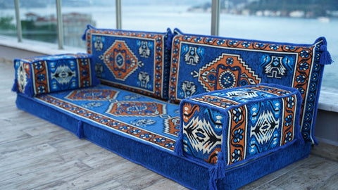 Arabic Sofa, Single Sofa Set, Moroccan Sofa, Floor Cushions