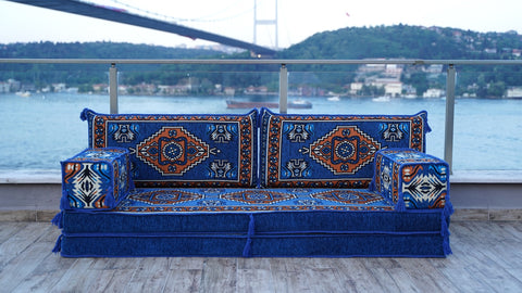 Arabic Sofa, Single Sofa Set, Moroccan Sofa, Floor Cushions