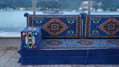 Arabic Sofa, Single Sofa Set, Moroccan Sofa, Floor Cushions