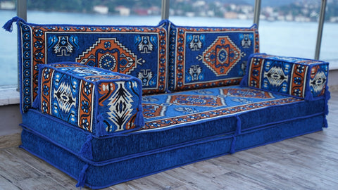 Arabic Sofa, Single Sofa Set, Moroccan Sofa, Floor Cushions