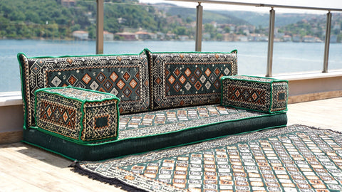 8 Thickness Single Seating Sofa, Floor Cushions, Arabic Majlis Set, Arabic Jalsa