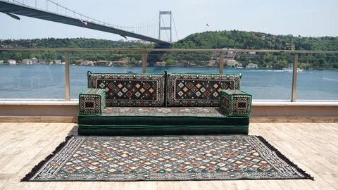 8 Thickness Single Seating Sofa, Floor Cushions, Arabic Majlis Set, Arabic Jalsa