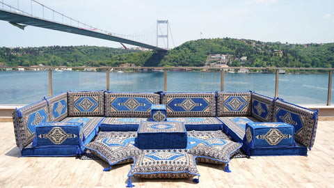 8 Thickness U Sofa Set, Floor Cushions, Moroccan Sofa Set, Arabic Jalsa Seating