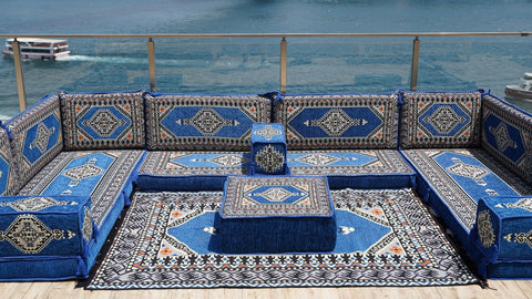8 Thickness U Sofa Set, Floor Cushions, Moroccan Sofa Set, Arabic Jalsa Seating