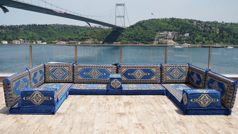 8 Thickness U Sofa Set, Floor Cushions, Moroccan Sofa Set, Arabic Jalsa Seating