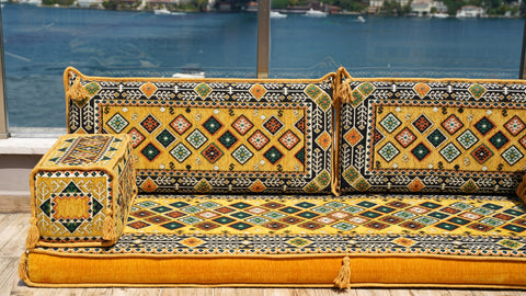 Loveseat Sofa, Arabic Jalsa, Turkish Seating Cushions