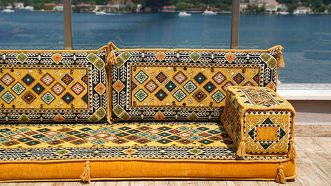 Loveseat Sofa, Arabic Jalsa, Turkish Seating Cushions