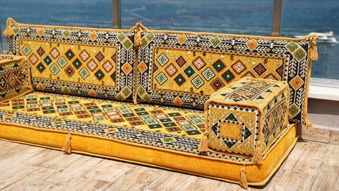 8 Thickness Single Seating Sofa, Arabic Jalsa, Turkish Floor Seating Set