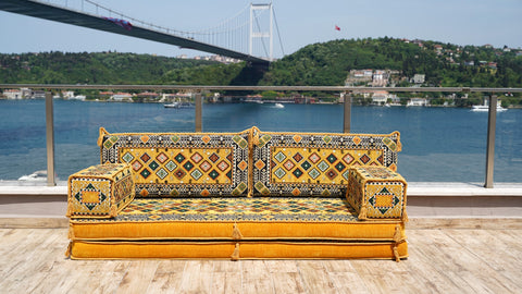 Loveseat Sofa, Arabic Jalsa, Turkish Seating Cushions