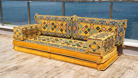 Loveseat Sofa, Arabic Jalsa, Turkish Seating Cushions