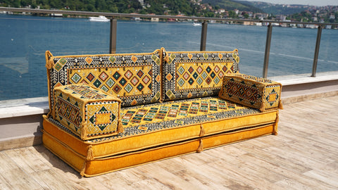 Loveseat Sofa, Arabic Jalsa, Turkish Seating Cushions