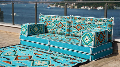 8 Thickness Single Seating Sofa, Arabic Floor Seating, Turkish Sofa