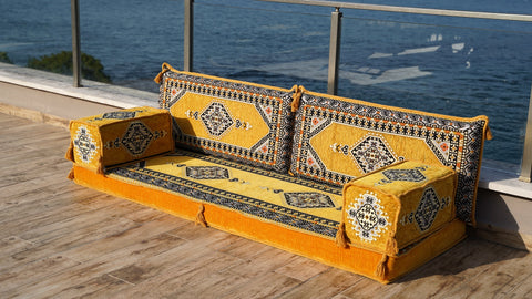 Loveseat Sofa, Turkish Sofa Seating, Floor Cushions