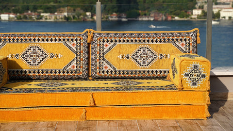 Loveseat Sofa, Turkish Sofa Seating, Floor Cushions