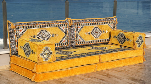 Loveseat Sofa, Turkish Sofa Seating, Floor Cushions