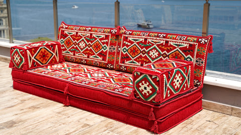 Loveseat Sofa, Turkish Cushions, Arabic Majlis Seating