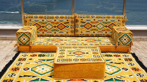 8 Thickness Single Seating Sofa, Arabic Jalsa, Arabic Floor Seating