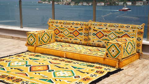 8 Thickness Single Seating Sofa, Arabic Jalsa, Arabic Floor Seating